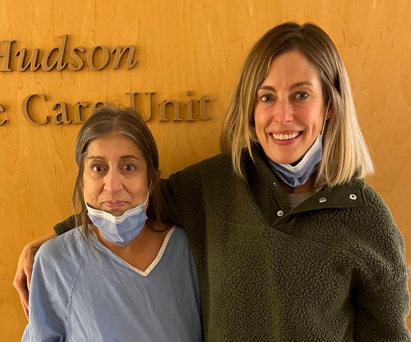 Lucy Latino met her living kidney donor, Claire Yuricek, for the first time the morning of her surgery.