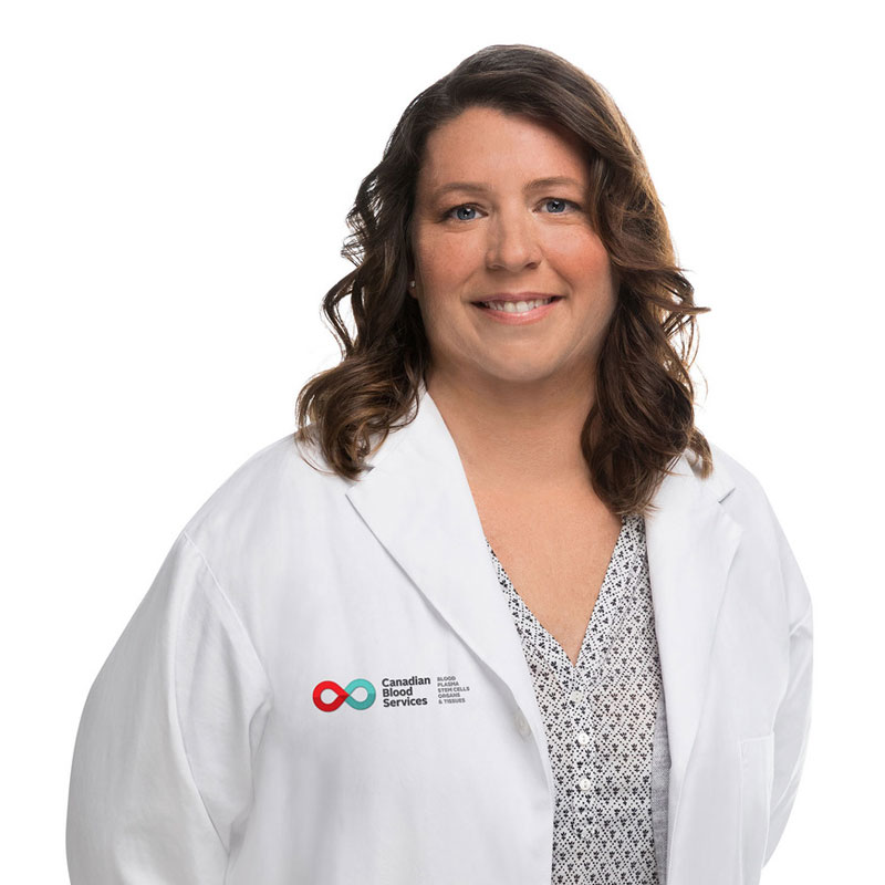 Joanne Canadian Blood Services Employee