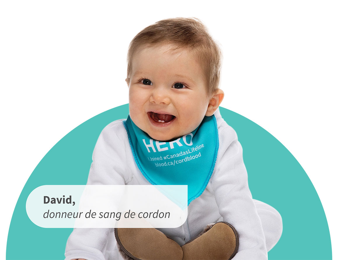 David, donneur de sang de cordon
