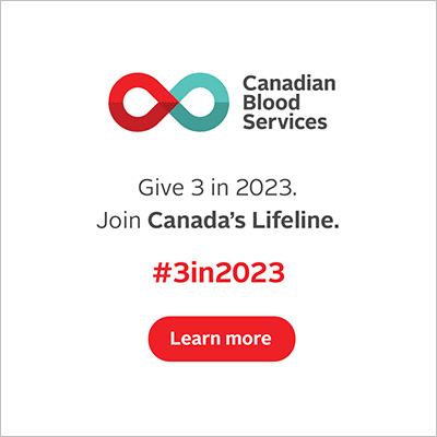 Give 3 in 2023. Join Canada's Lifeline. #3in2023. Click to Learn more.
