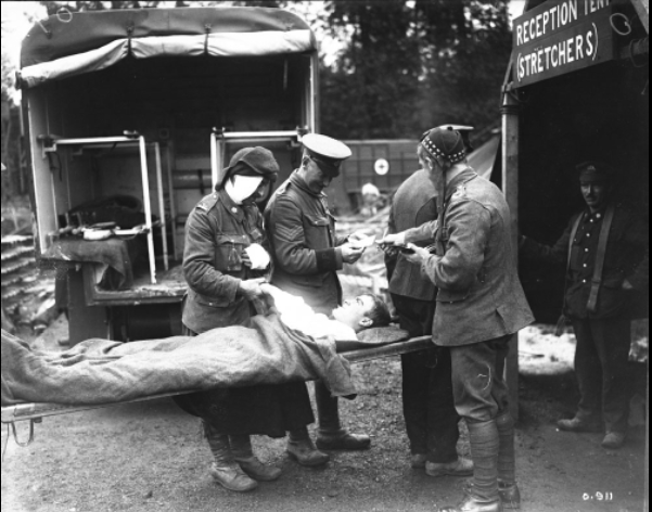 Arriving_at_the_casualty_clearing_station_from_the_front