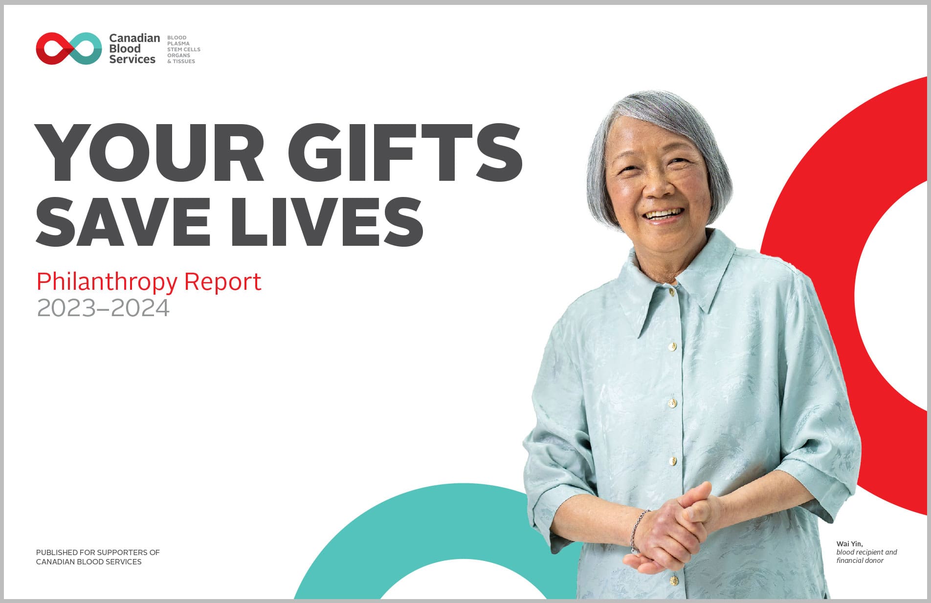Annual Report to Financial Donors cover 2023-2024