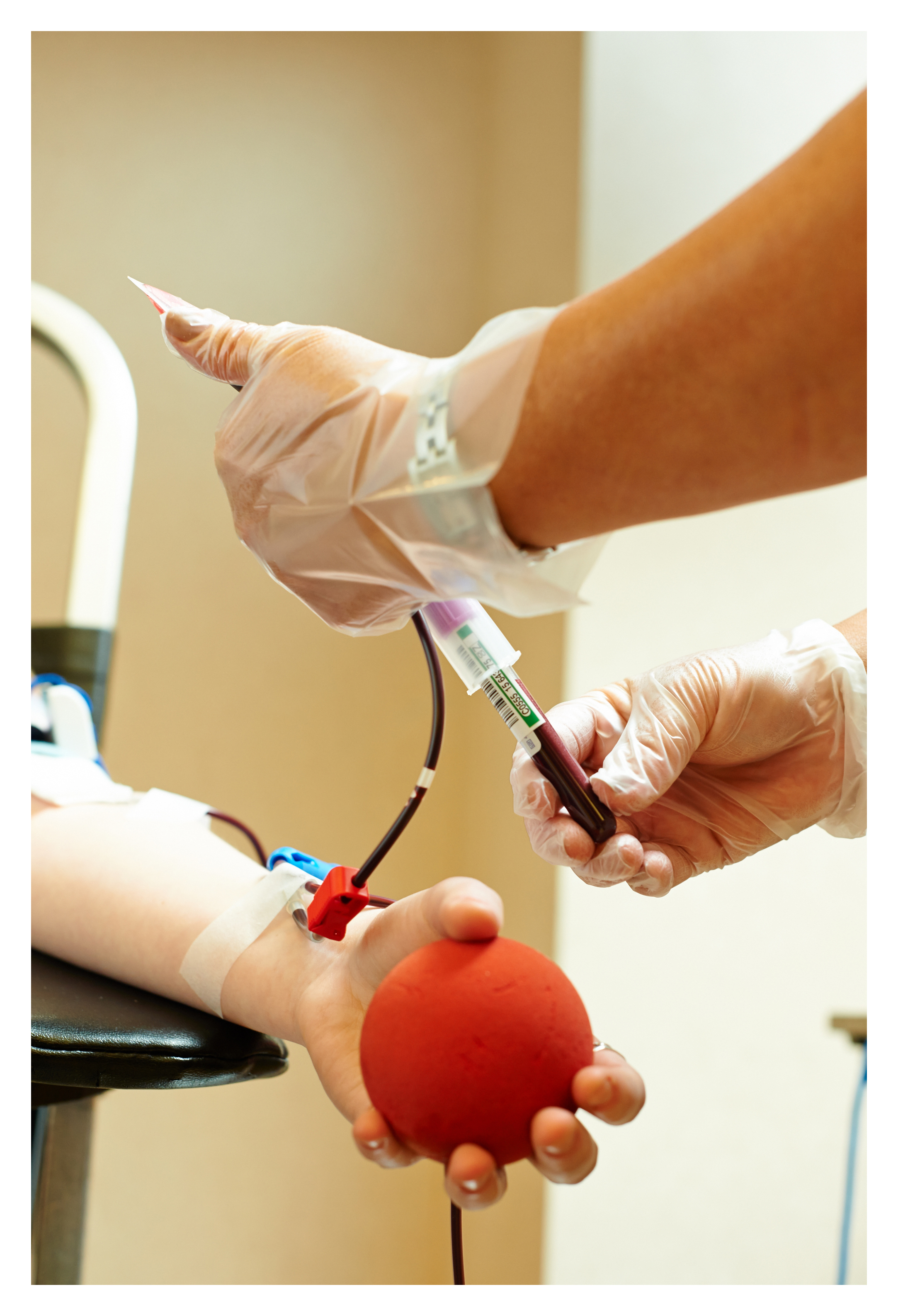 Donating blood for research