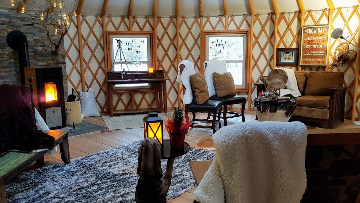 Rustic Yurt in Calgary