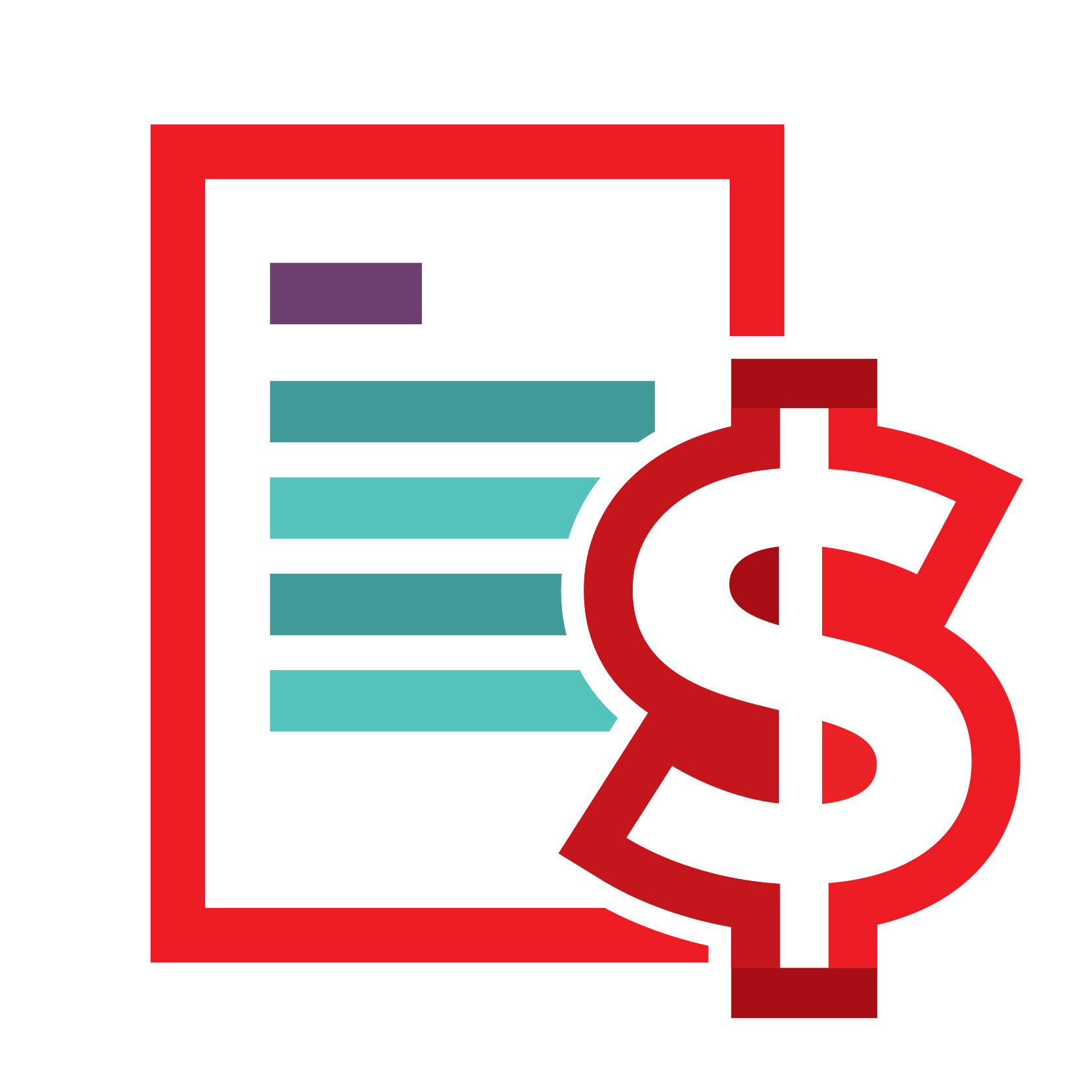 Document with a dollar sign icon