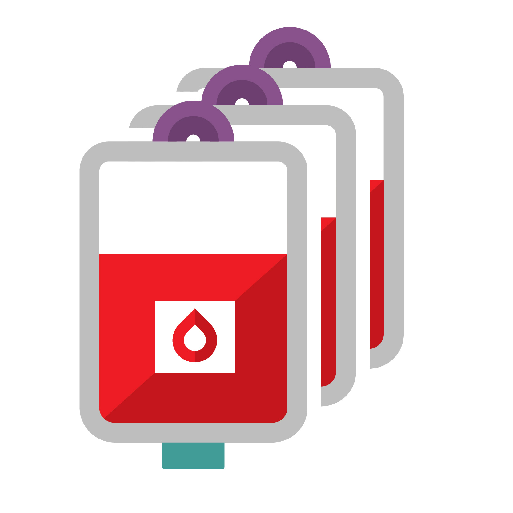 Blood bags icon