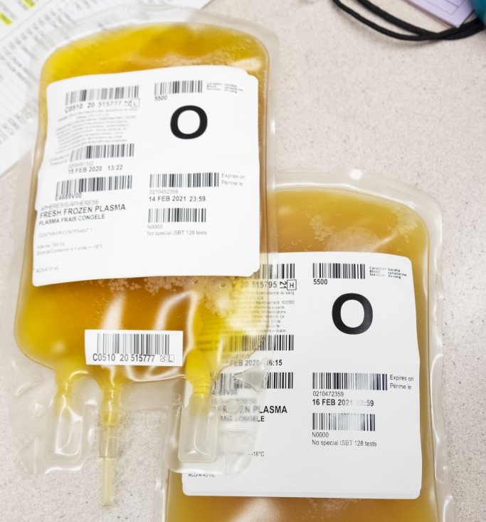 Convalescent plasma units.