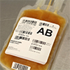 plasma bag, AB blood type