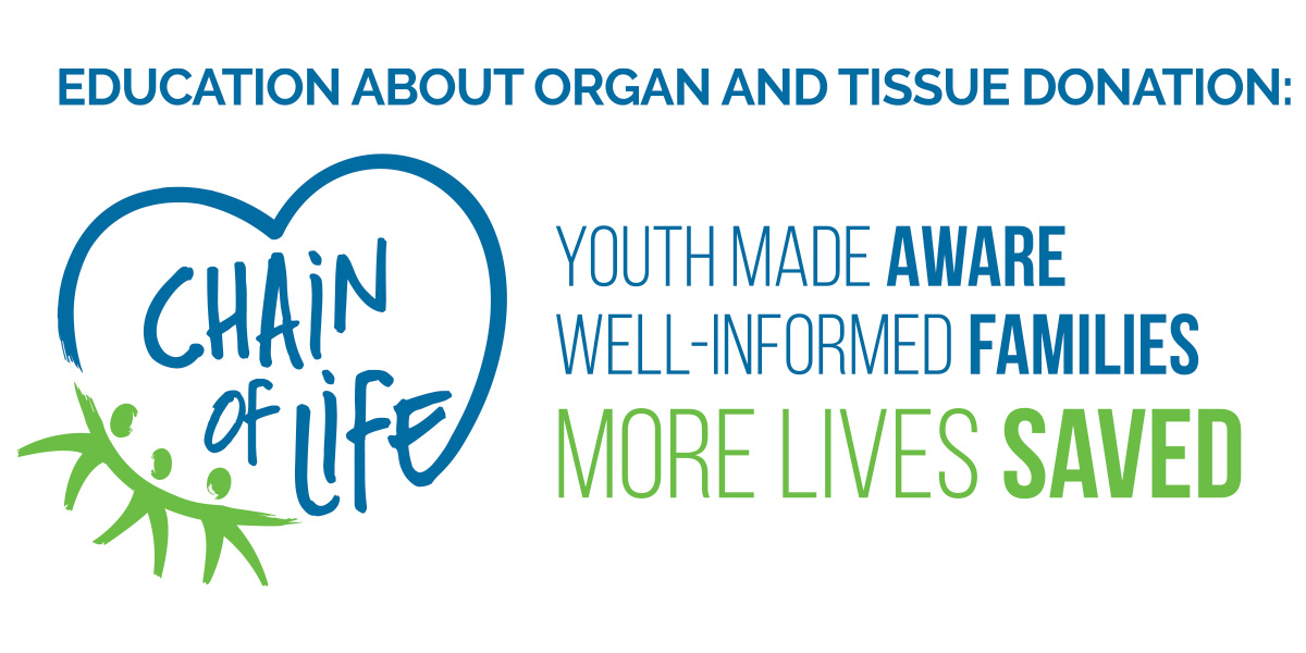 Chain of Life Education about organ and tissue donation: youth made aware, well informed families and more lives saved