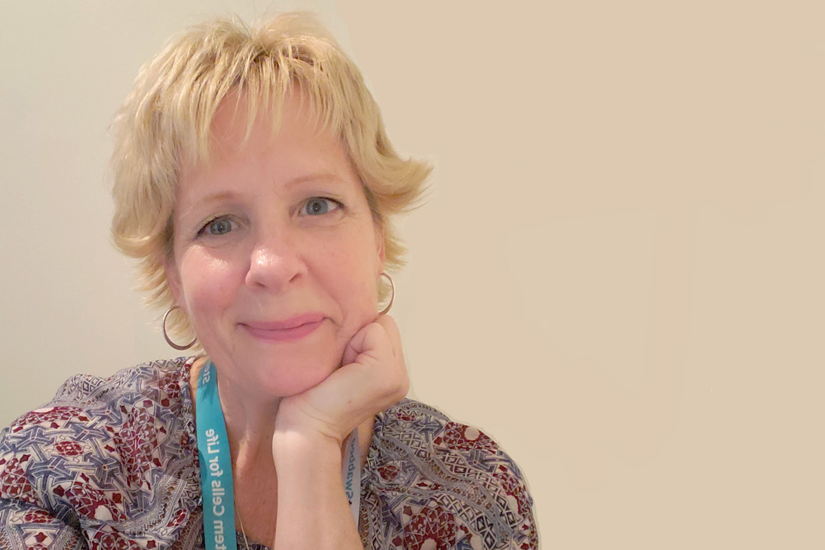 Portrait of the manager of donor services for Canadian Blood Services Stem Cell Registry