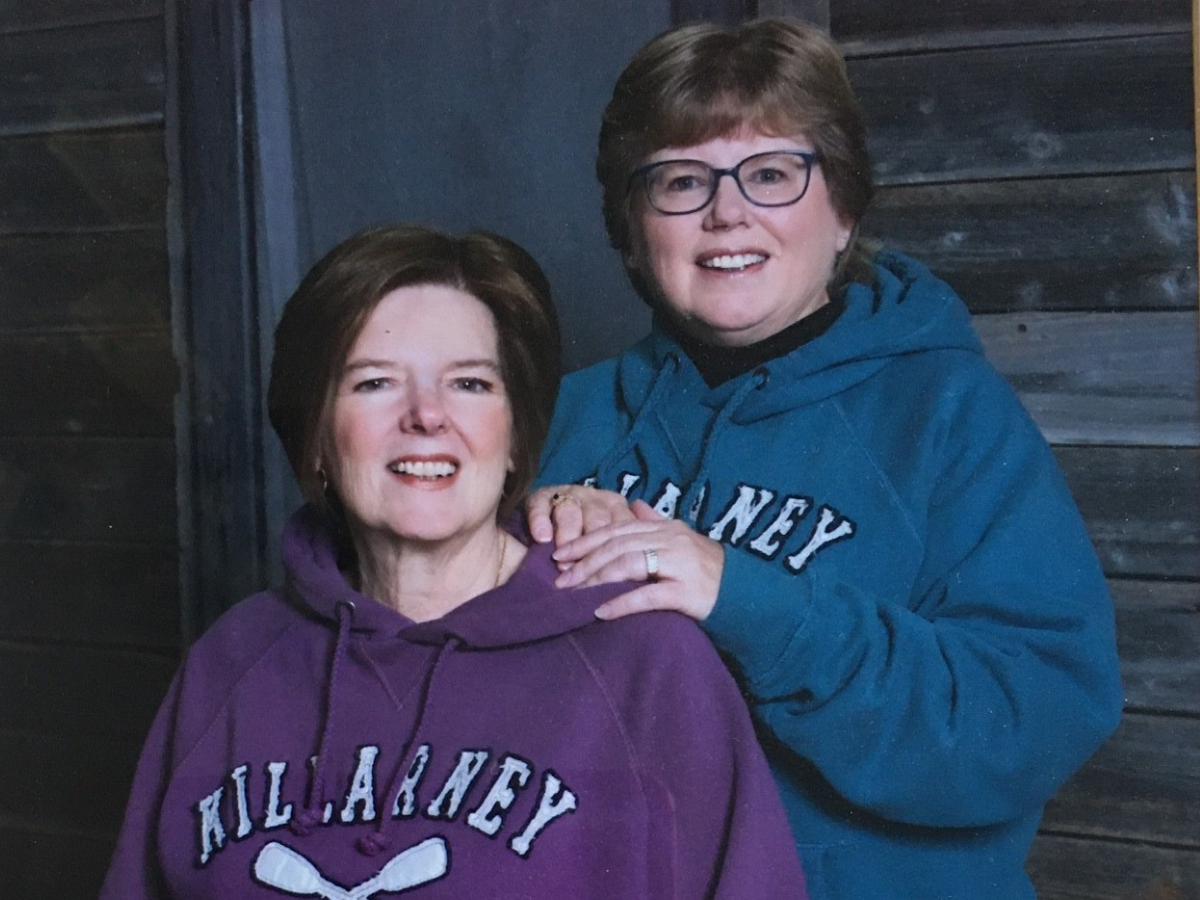 Financial donor Janet LaForest and her sister Susan
