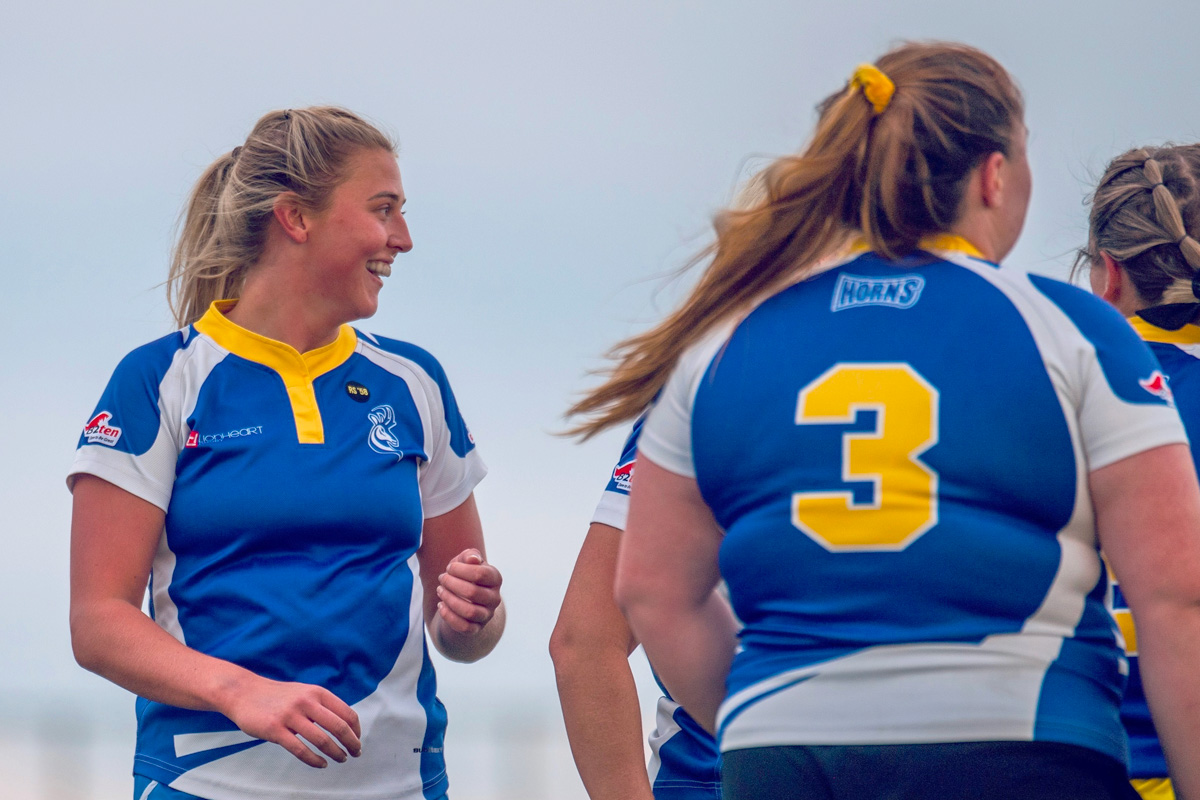Members of University of Lethbridge Pronghorns women’s rugby team