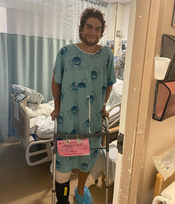 blood recipient in hospital