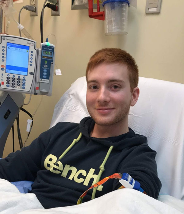You man donating stem cells