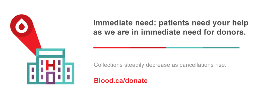 Immediate need: patients need your help as we are in immediate need for donors
