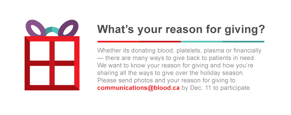 Graphic of an outline box with the title Whats your reason for giving