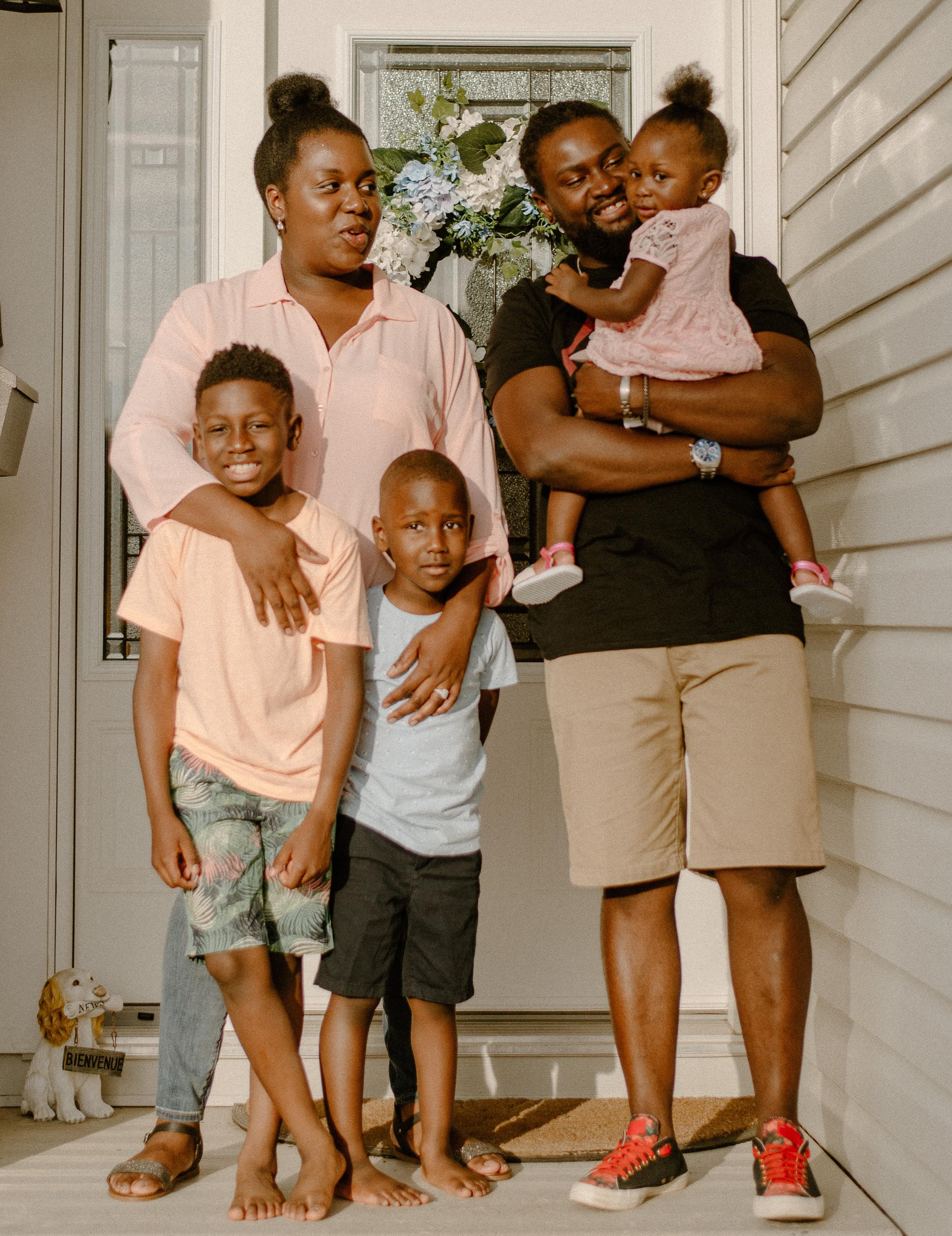The Adolphe-Bangamba family reunited and optimistic about the future