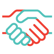 shaking hands icon - image