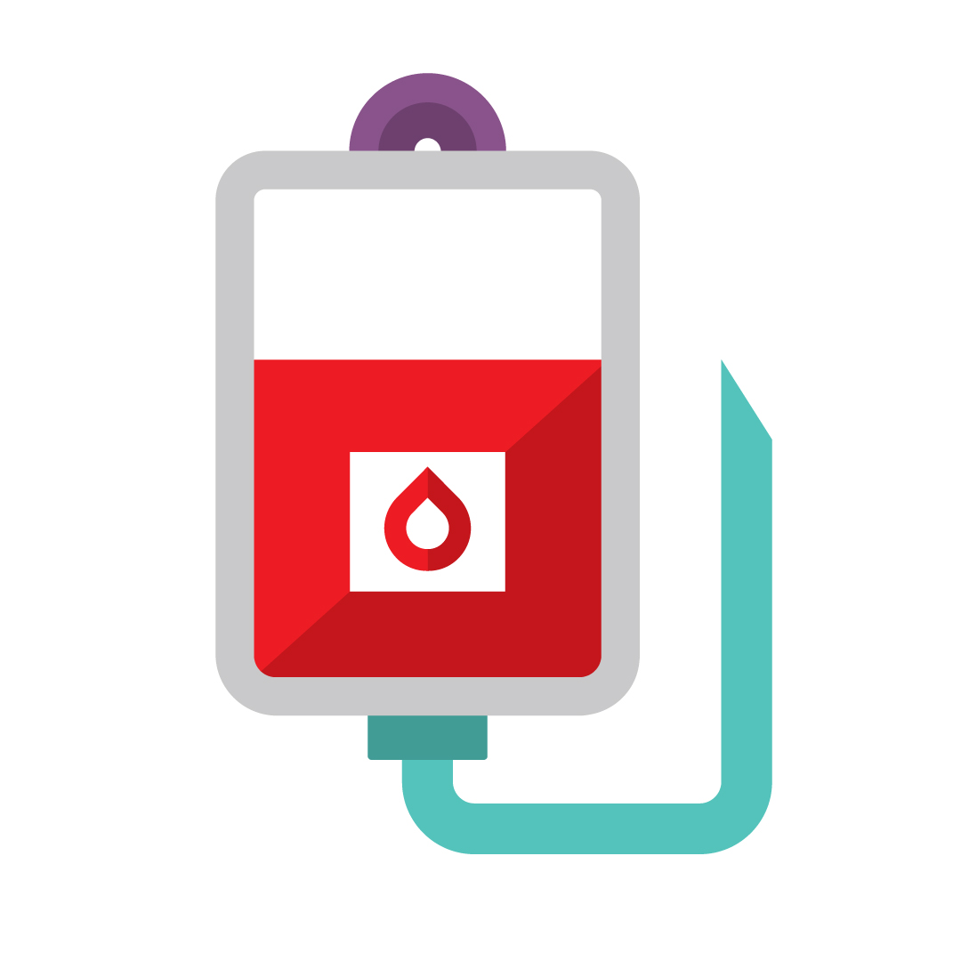 Blood bag icon