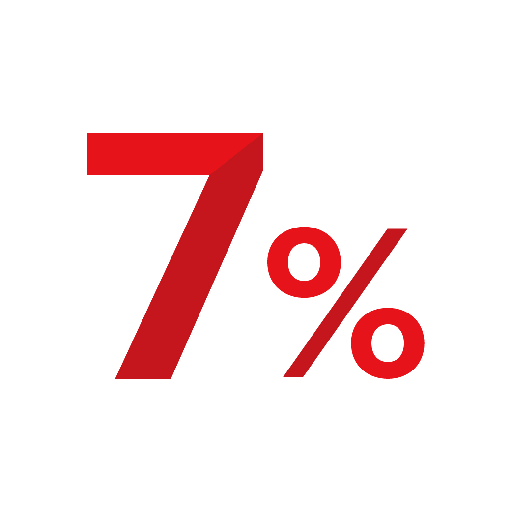 7 percent icon