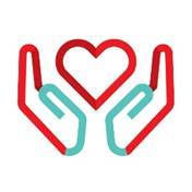 prayer hands with a heart icon prayer hands with a heart icon