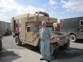 Dr. Andrew Beckett in Kandahar, Afghanistan in 2010