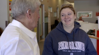 Cayleigh Kearns and Brian Boyd meet in London, Ontario