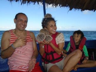 Dr. Ramirez on vacation with her family.