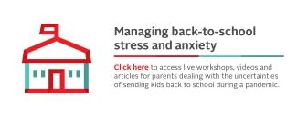 Back to school anxiety banner