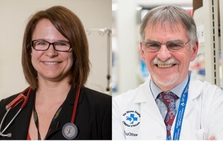 Drs Duncan Stewart and Lauralyn McIntyre (photo courtesy of The Ottawa Hospital) Drs Duncan Stewart and Lauralyn McIntyre (photo courtesy of The Ottawa Hospital)