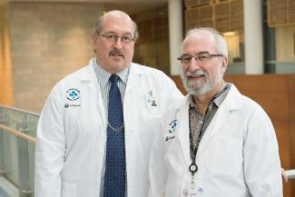 Dr. Mark Freedman (left) and Dr. Harold Atkins. the trial was funded by the MS Society of Canada and its affiliated Multiple Sclerosis Scientific Research Foundation. The research was also supported by The Ottawa Hospital Foundation, The Ottawa Hos