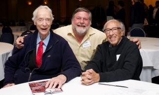 Dr. Earl W. Davie, Dr. Ross T. MacGillivray and Dr. Edmond H. Fischer at the 2017 Symposium in Vancouver.