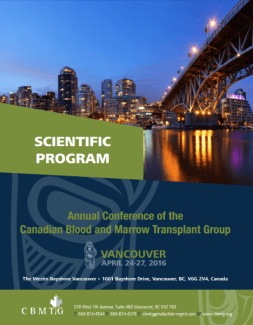 2016 CBMTG Scientific Program