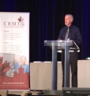 Mike Halpenny, manager of stem cell manufacturing at Canadian Blood Services, presented "Replacement of Pentaspan with Hetastarch for Cryopreservation of Hematopoietic Progenitor Cells, Apheresis” Mike Halpenny, manager of stem cell manufacturing at Canadian Blood Services, presented "Replacement of Pentaspan with Hetastarch for Cryopreservation of Hematopoietic Progenitor Cells, Apheresis”