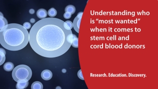 Who's most wanted stem cell donor