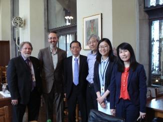 Photo (L to R): Dr. Donald Branch, Dr. Eric Marcotte (CIHR), Mr. Jih Shao (Science and Technology Division of the Taipei Economic and Cultural Office in Canada), Dr. Jimmy Huang (York University), Ms.Tik Nga (Cindy) Tong, and Ms. Alicia Y.H. Wang (Deputy
