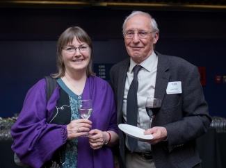 Dr. Dana Devine, and Dr. Cedric Carter, from the Centre for Blood Research at the 2018 Norman Bethune Symposium. Dr. Dana Devine, and Dr. Cedric Carter, from the Centre for Blood Research at the 2018 Norman Bethune Symposium.