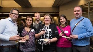 Members of the Centre for Blood Research enjoying the social event at the 2018 Norman Bethune Symposium.