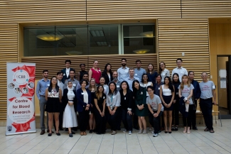 1. The summer students with CBR director, Dr. Ed Conway and keynote speaker, Dave Ireland