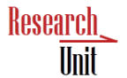 Classic font that reads "Research Unit"