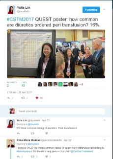 Yulia Lin Tweets about QUEST poster at CSTM 2017 Yulia Lin Tweets about QUEST poster at CSTM 2017
