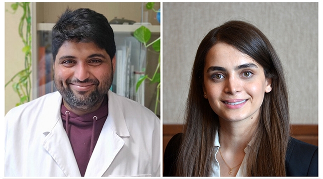 current GFP recipients Ajay Pasala (left) and Mahsa Yazdanbakhsh (right)