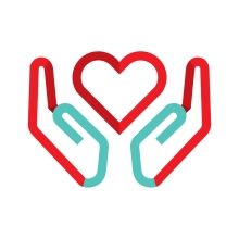 heart in hands icon