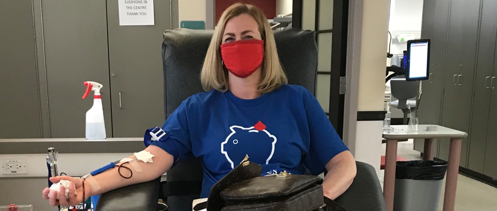 Amanda Moore made her 95th blood donation on June 29.