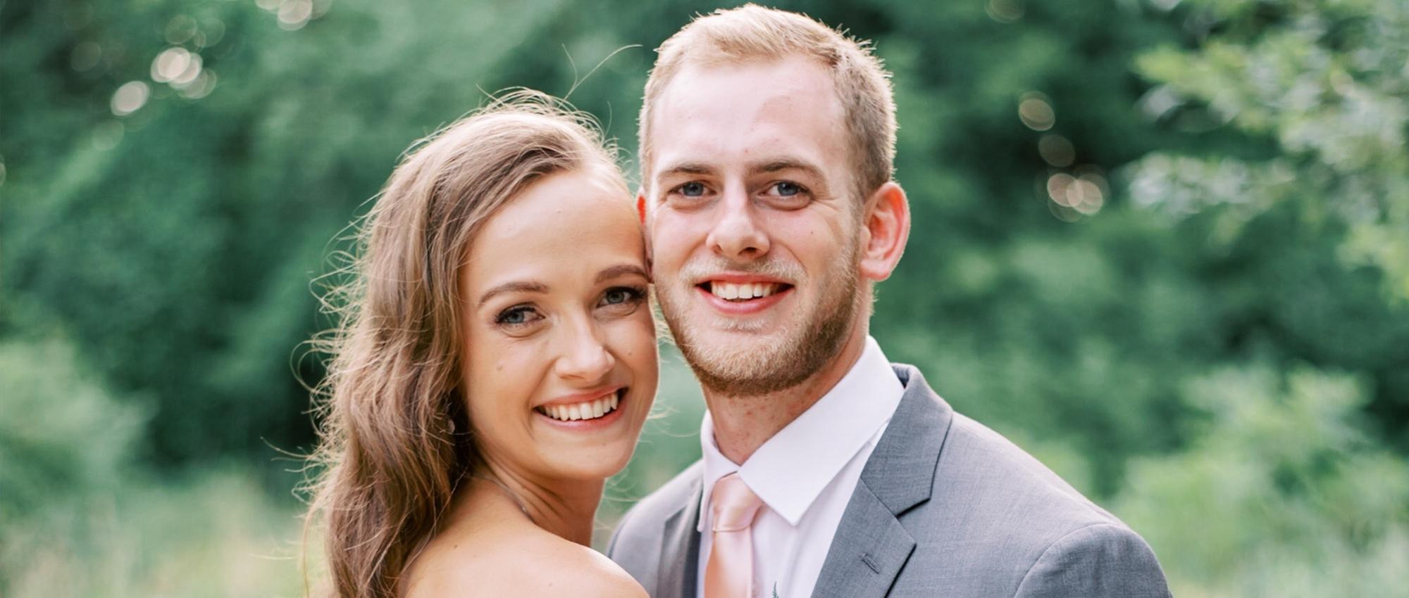  Stem cell donor Jason and blood donor Sierra Kooy hug each other on their wedding day. Jason attended one of many stem cell swab events that happen each year in Canada, and it put him on a path to marry Sierra.