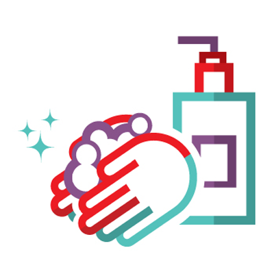 Hand washing with soap